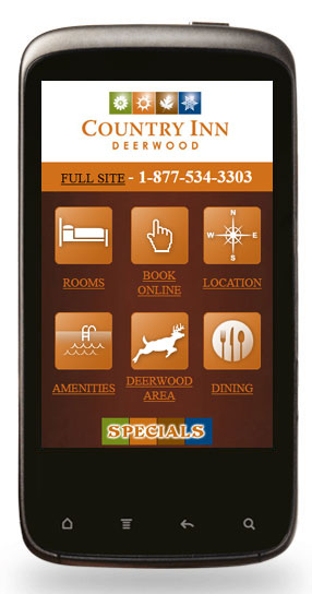 Mobile Website Design - Country Inn Deerwood - Image