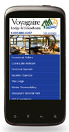 Mobile Website Design - Voyagaire Lodge & Houseboats - Image