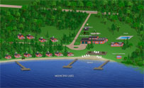 3-D Resort Map - Cedar Rapids Lodge - Image